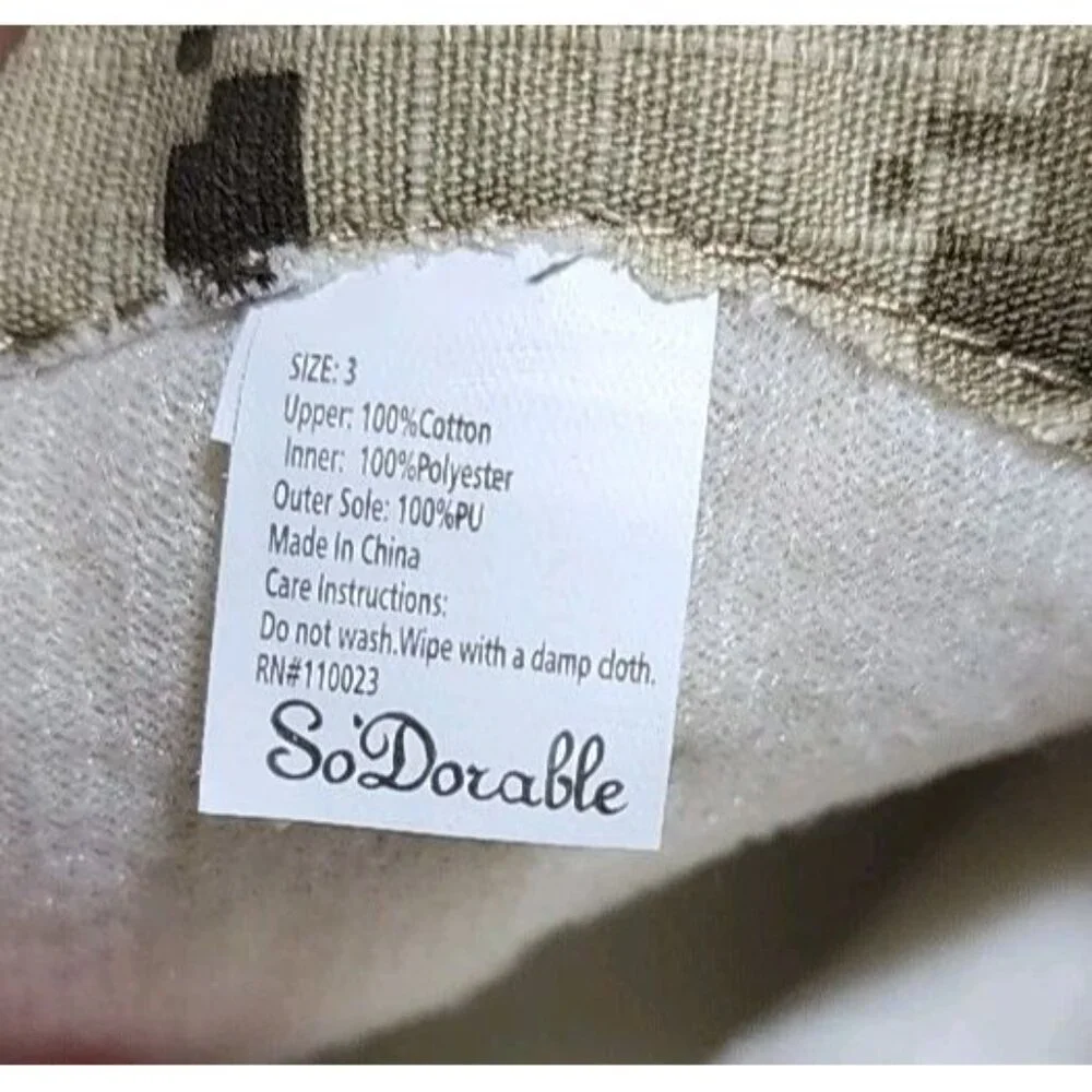 So Dorable Size 3 Baby Digital Camo Boots